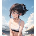 スポーツウェアの眼鏡っ娘 2枚目