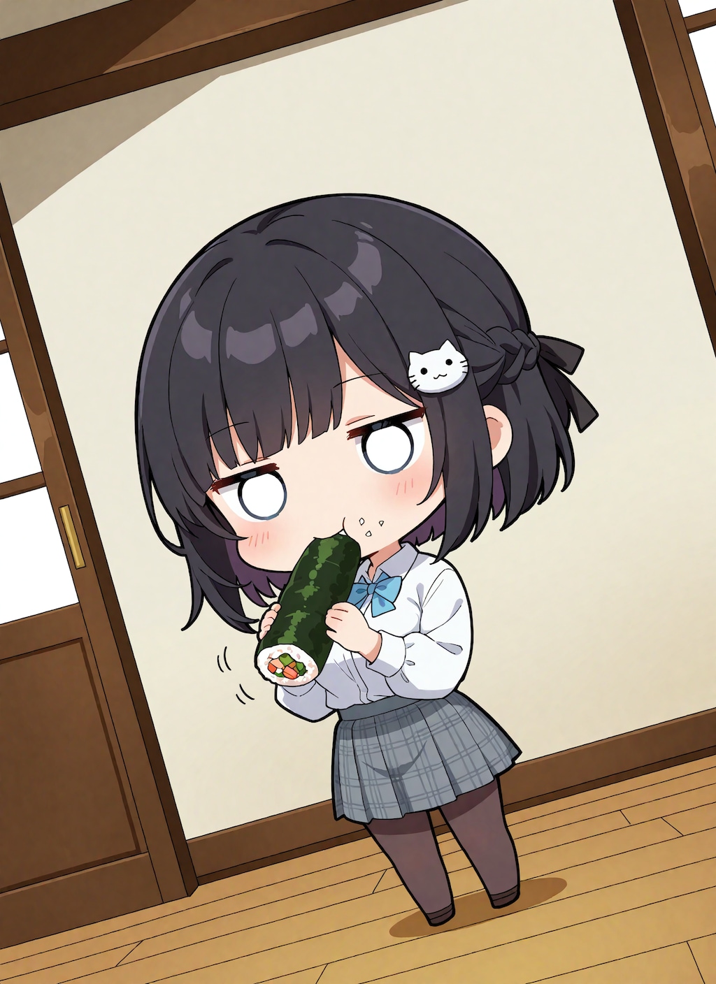 恵方巻を食べる凜猫ちゃん