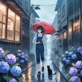 路地裏の紫陽花 2枚目
