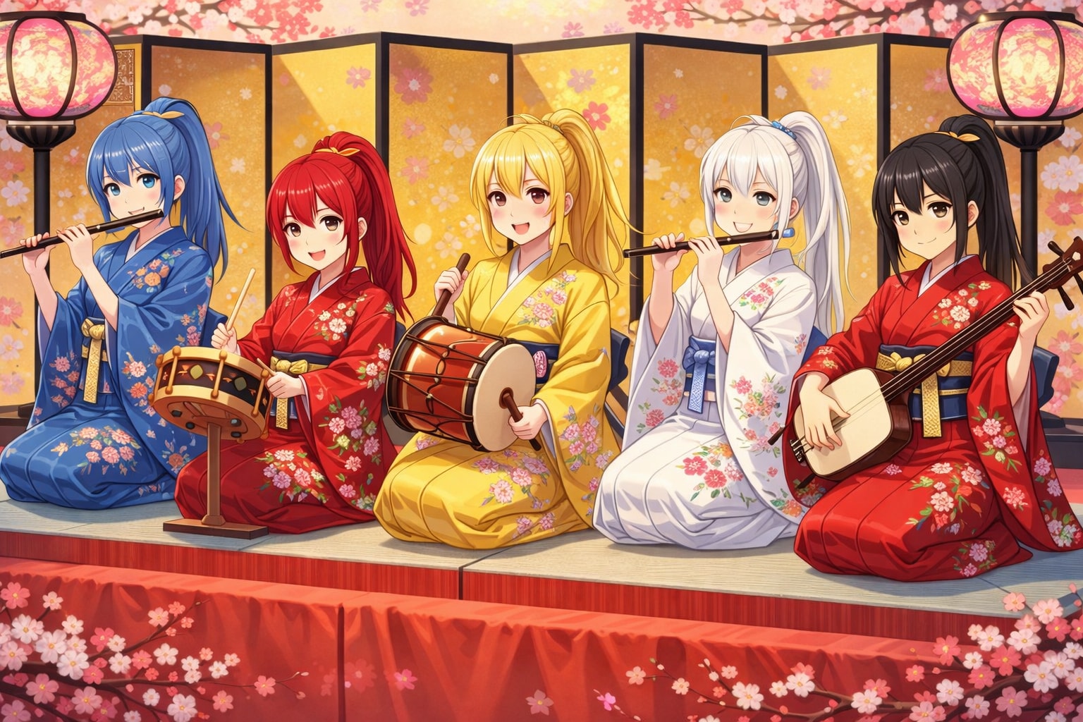 五人囃子 | の人気AIイラスト・グラビア