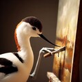 Shorebird painting 3枚目