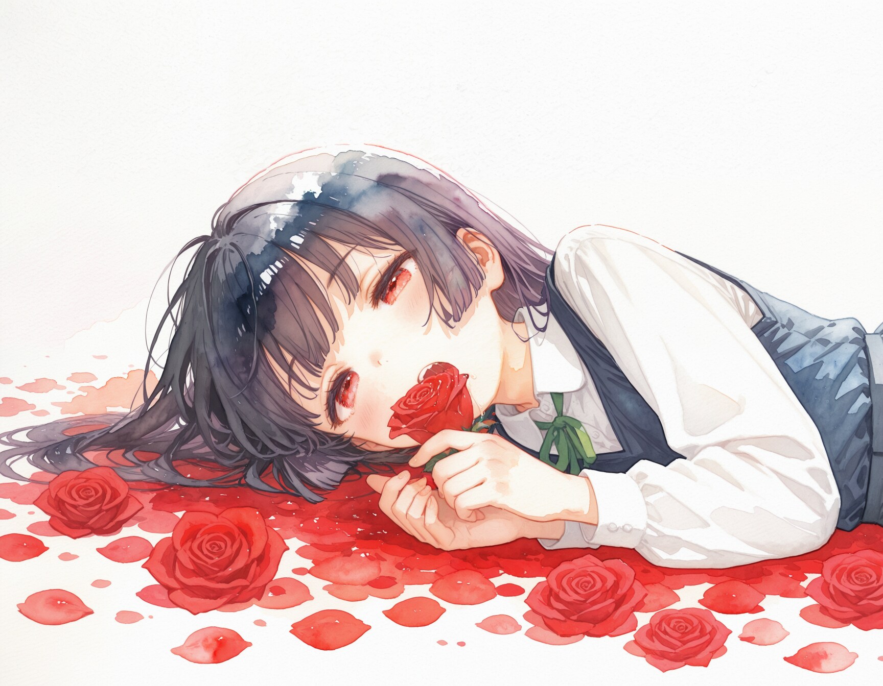 ばらばらばら、唾液に薔薇