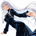 銀髪の女性 3枚目