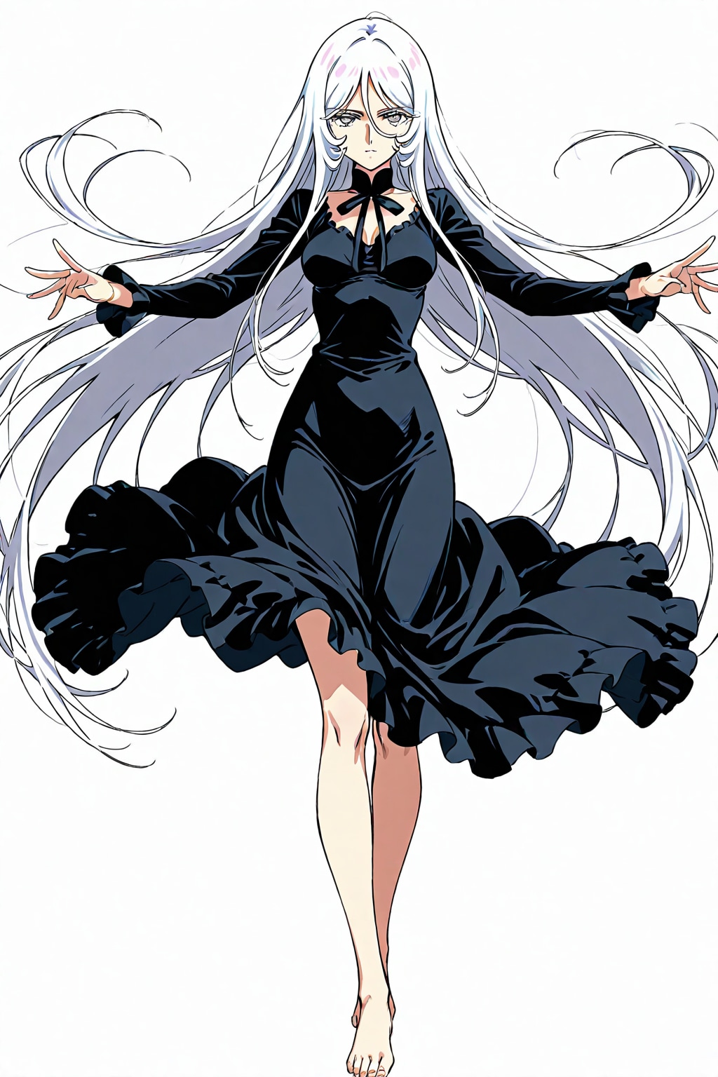 銀髪の女性