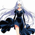 銀髪の女性 2枚目