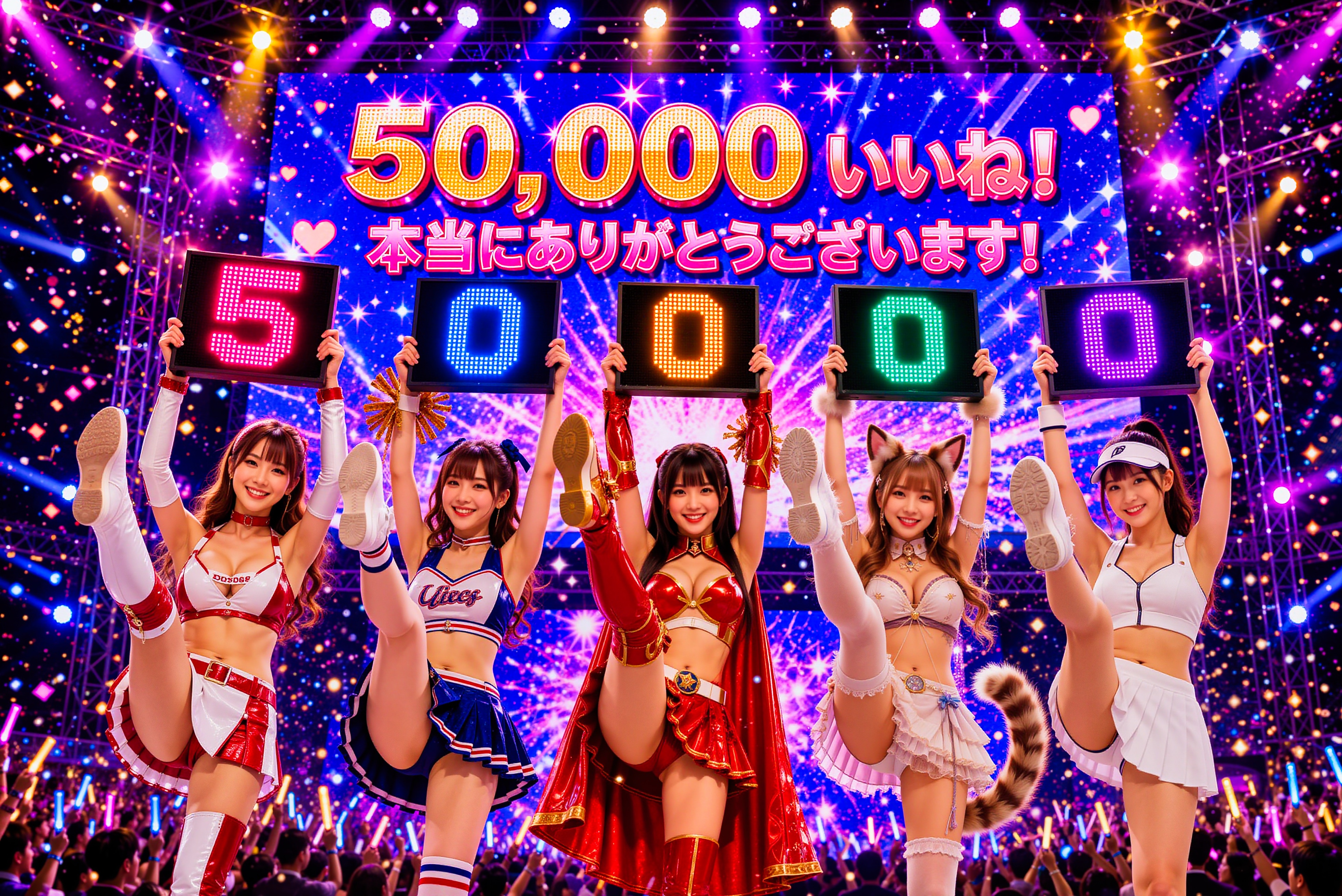 50000いいね　ありがとうございます