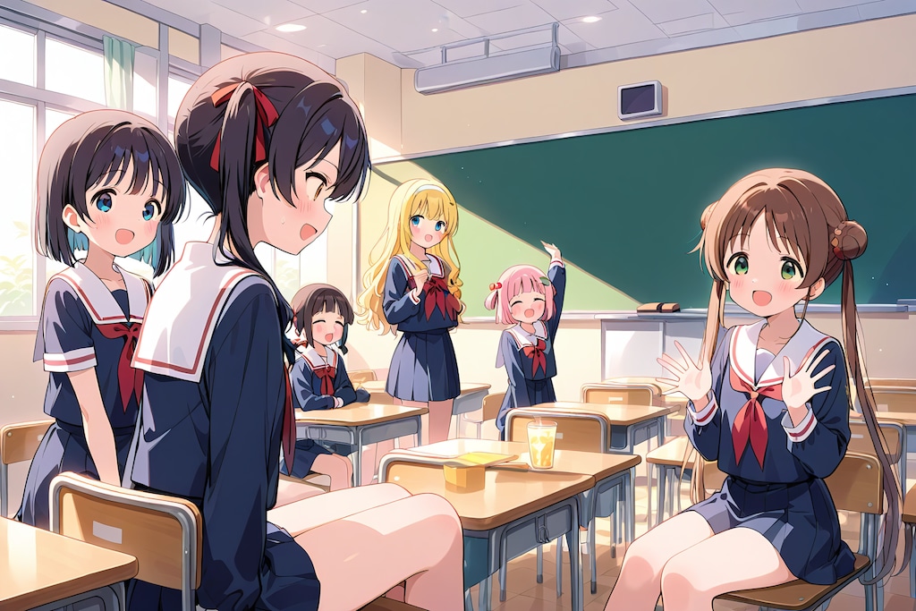 放課後、気の合う仲間と