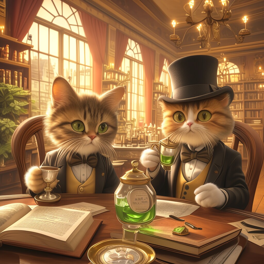 ロンドンの猫カフェ