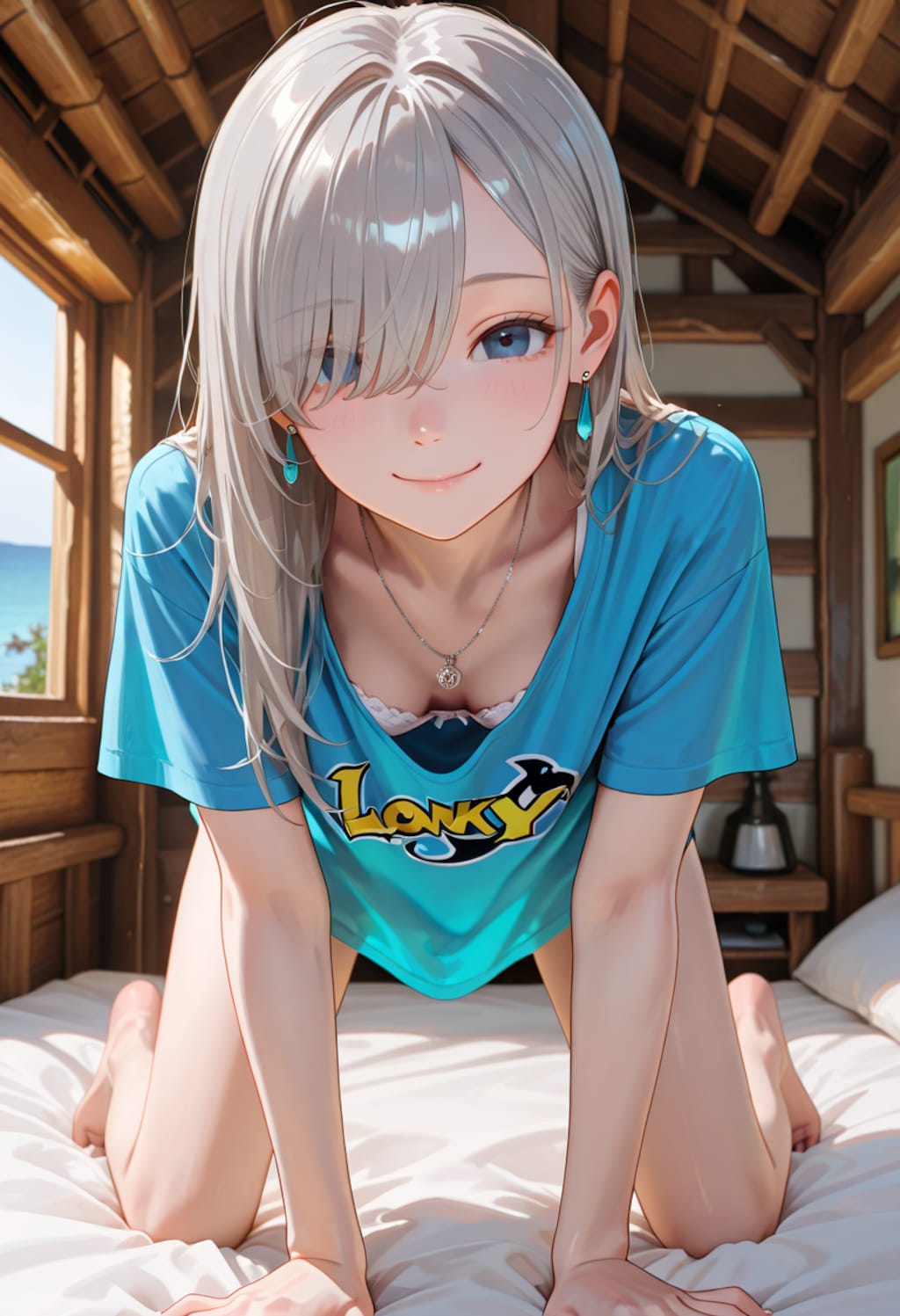 由璃亜 Oversized T-shirt R15 (4)