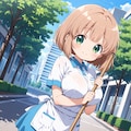 街のお掃除・こはるちゃん 2枚目