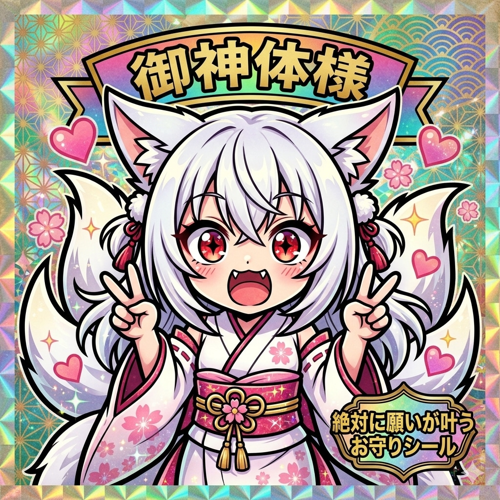 絶対に願いが叶う御神体様シール