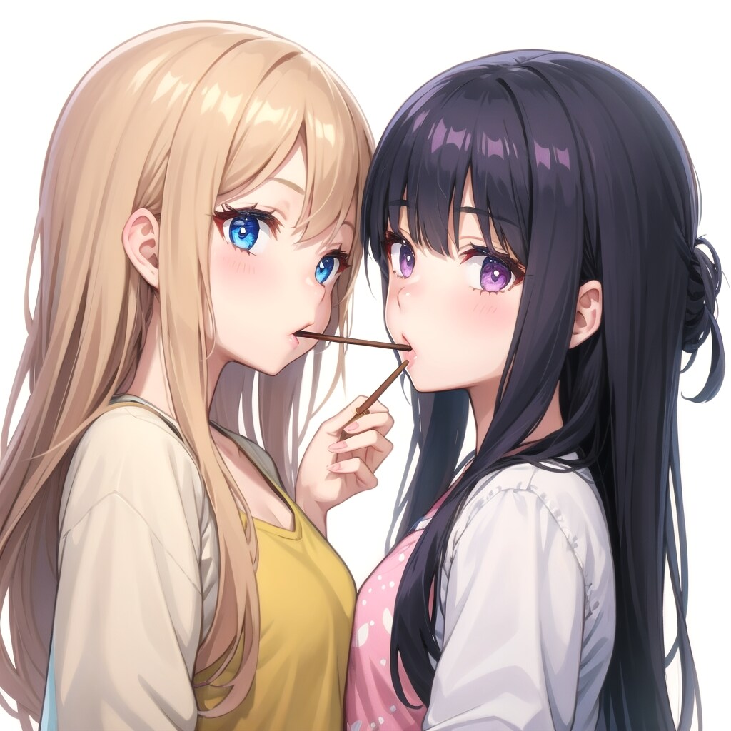 ポッキーゲーム | の人気AIイラスト・グラビア