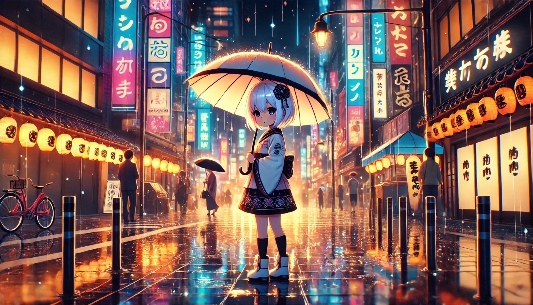 白髪の可愛い女の子【157】