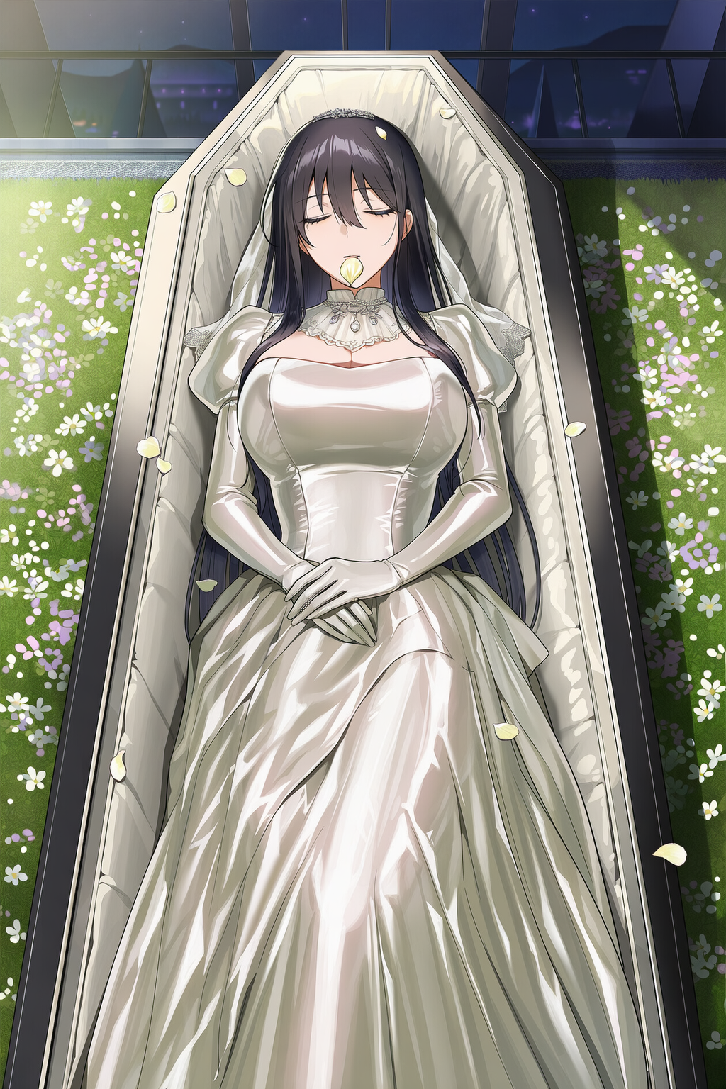 ユリママ　眠れる純白ドレス姫