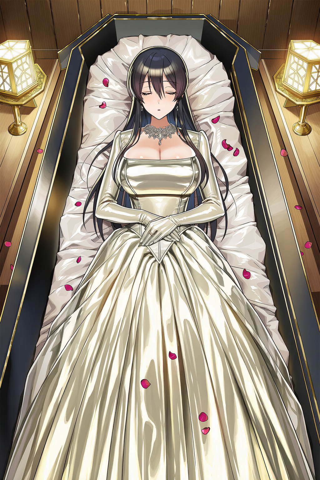 ユリママ　眠れる純白ドレス姫