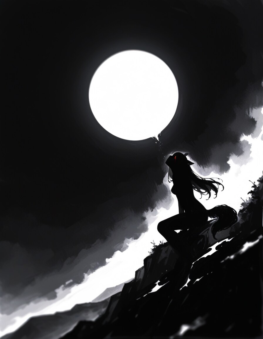 月に吠える | の人気AIイラスト・グラビア