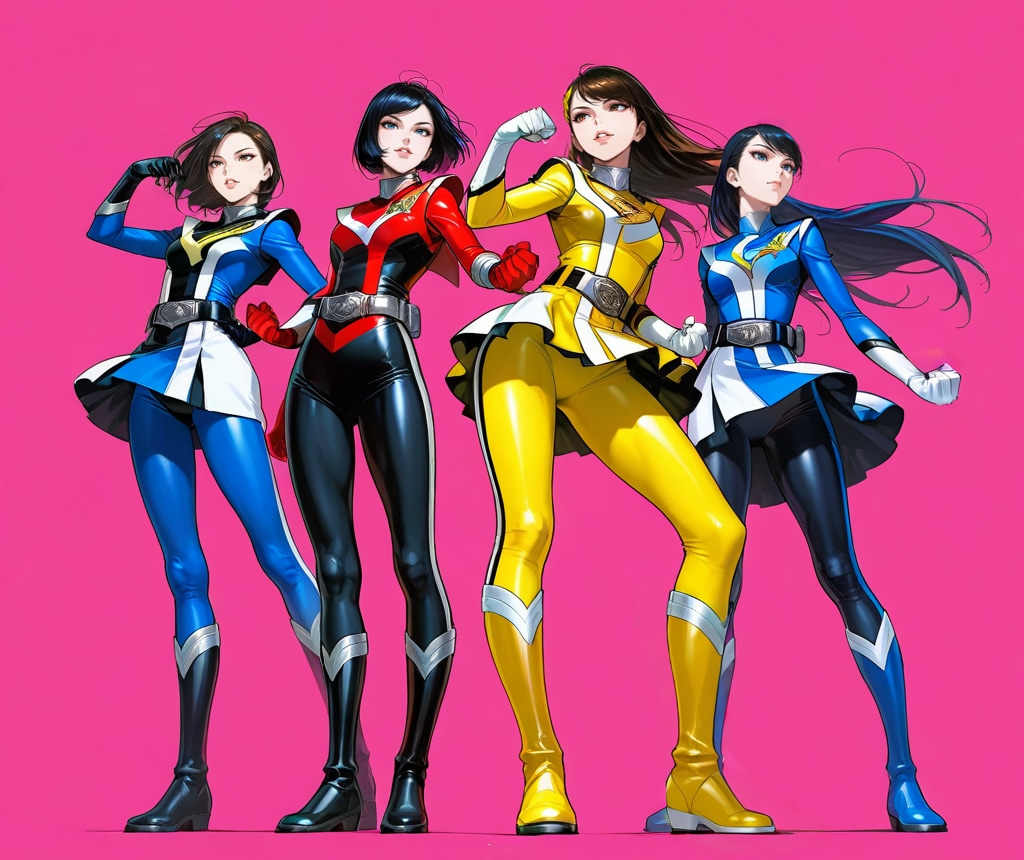 戦隊ヒロイン集合