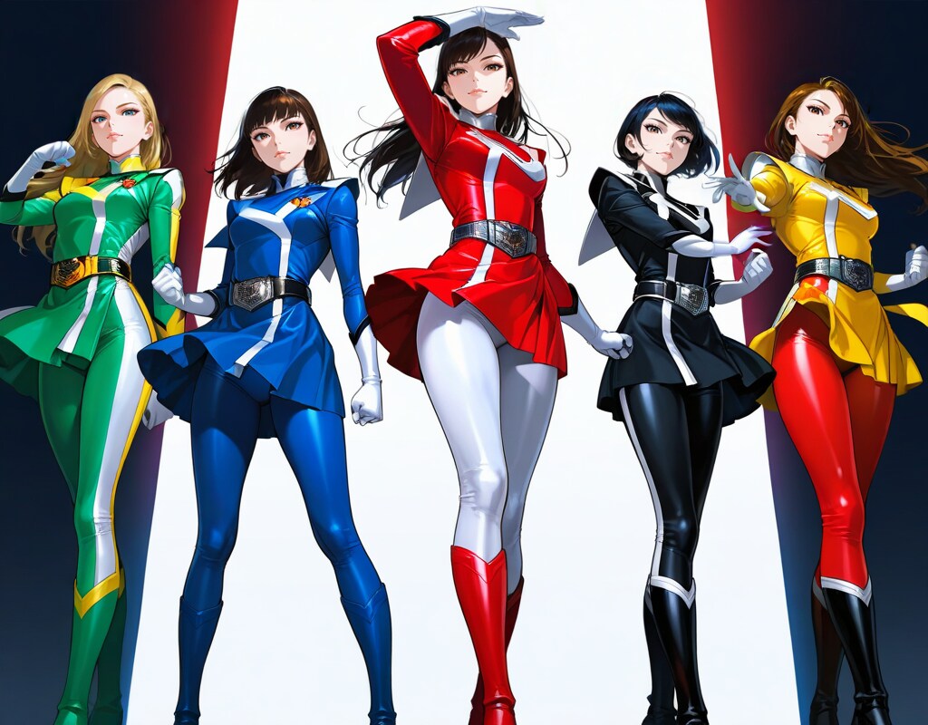 戦隊ヒロイン集合