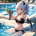 プールの悪魔っ子250822 2枚目