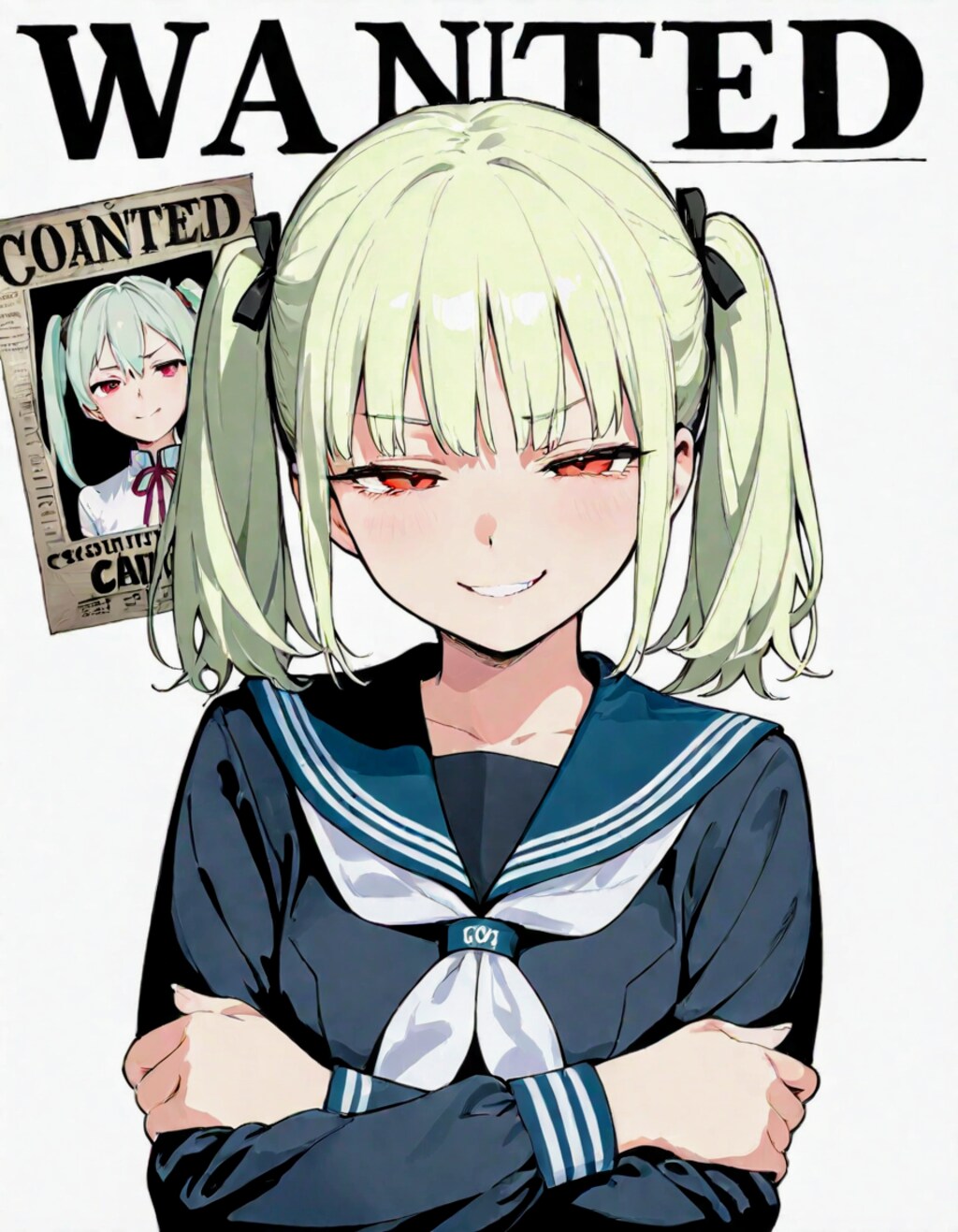 お尋ね者な、ツインテお姉やん