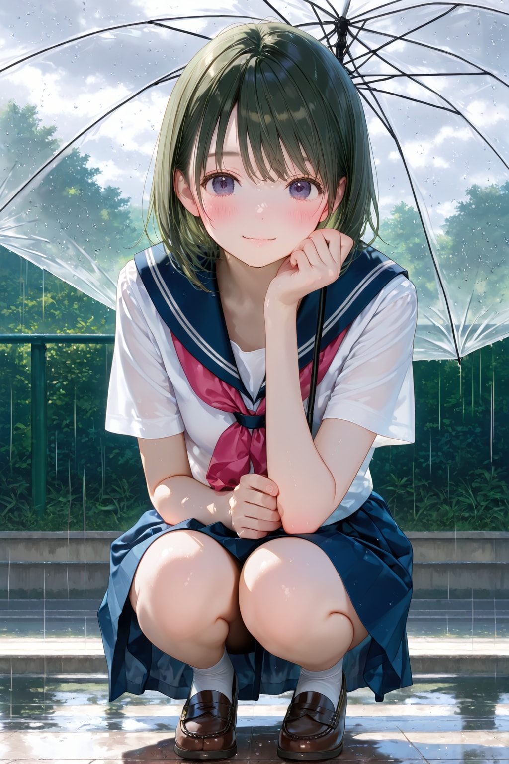 こんなとこで見せるわけないでしょ！ | の人気AIイラスト・グラビア