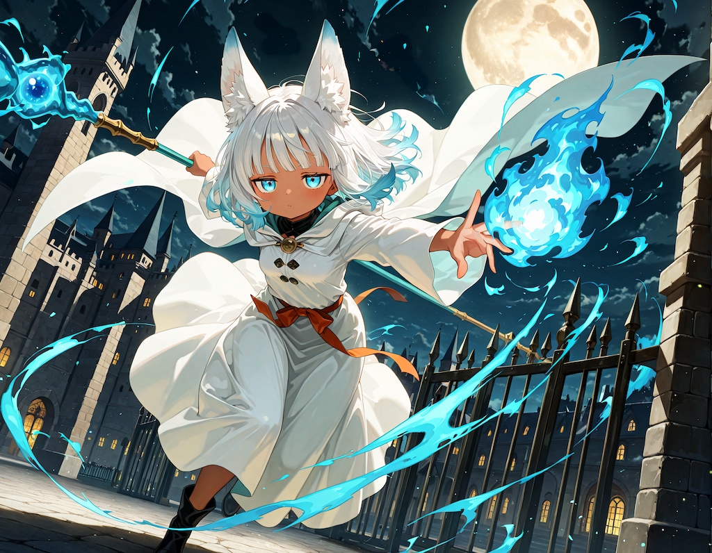 街を守る魔法使い白狐ちゃん