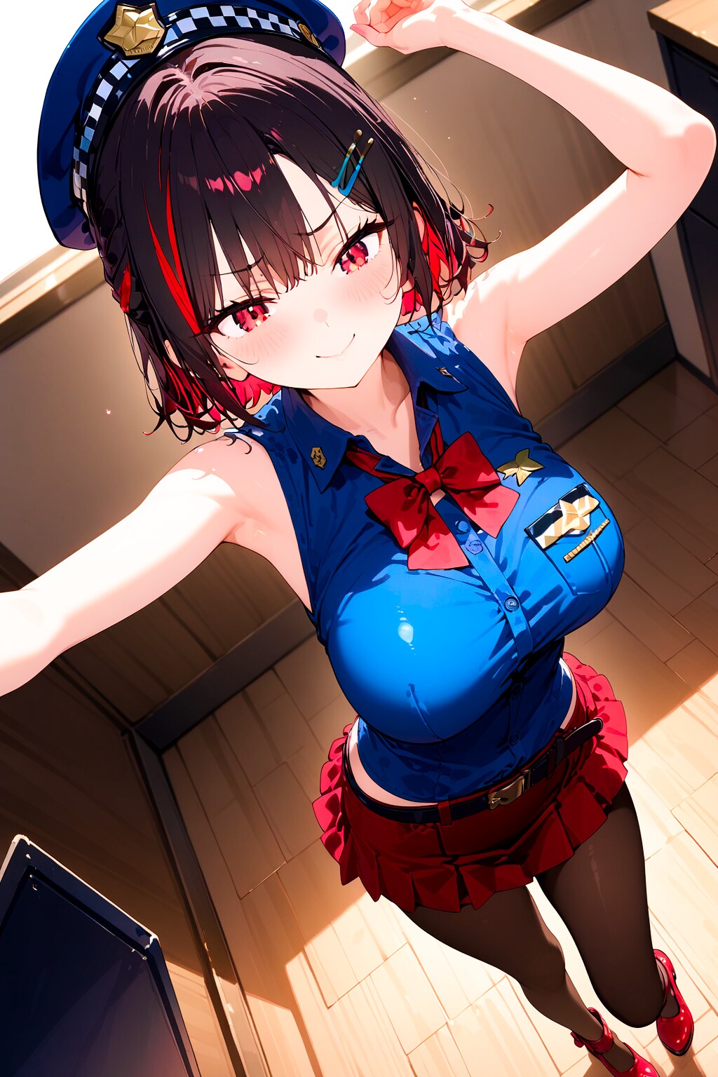 黒髪クールギャルの婦警ちゃん！