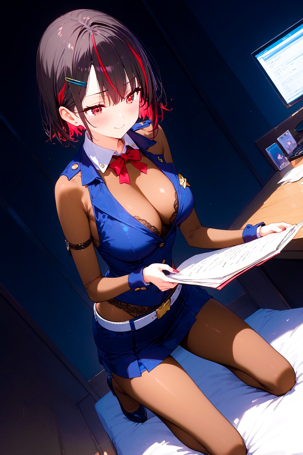 黒髪クールギャルの婦警ちゃん！