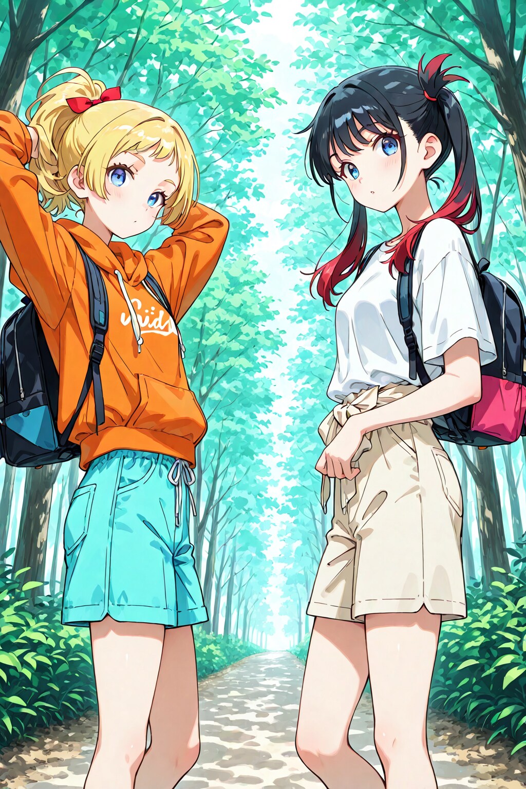 木漏れ日のハイキング