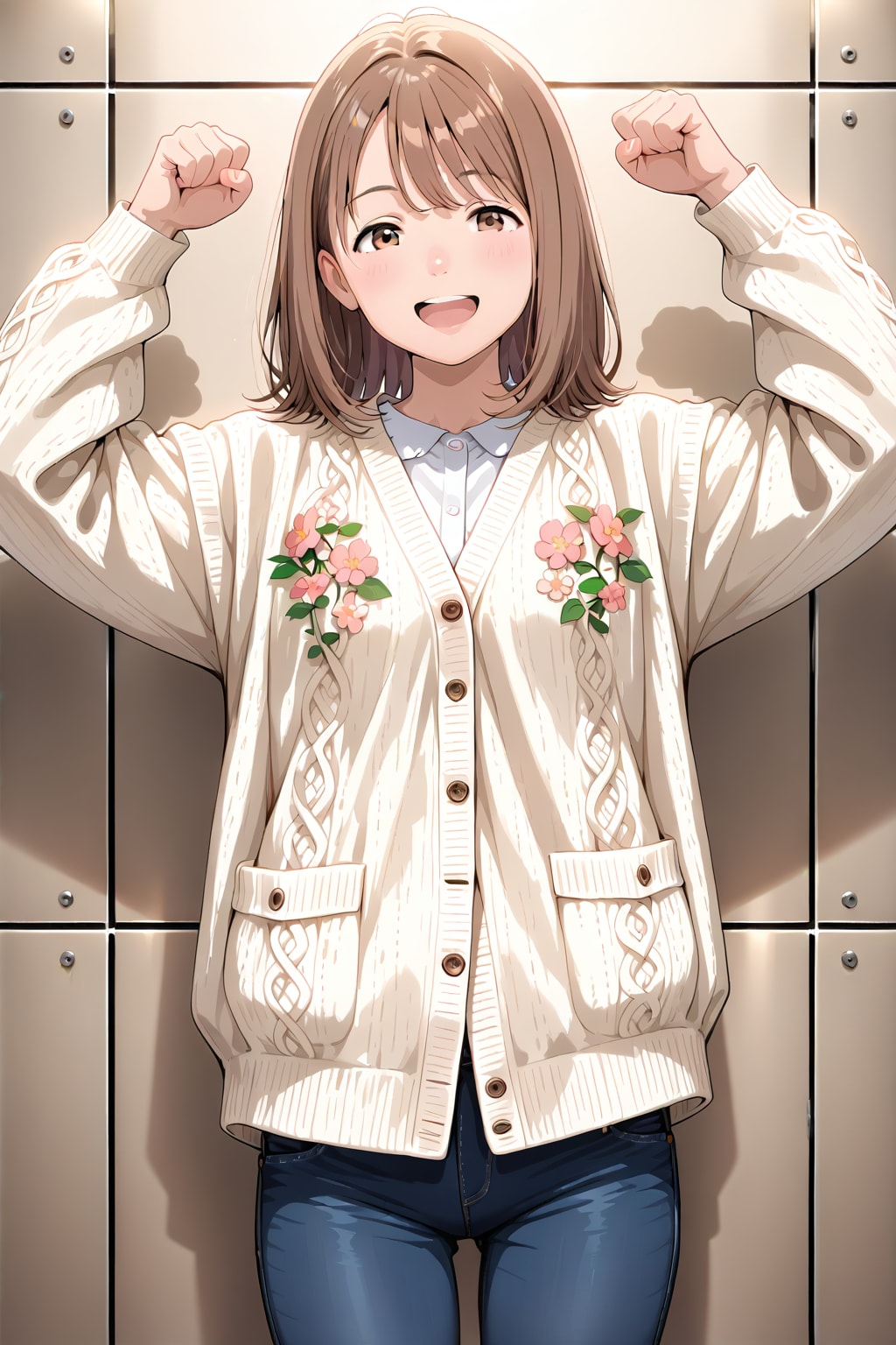 気合を入れて
