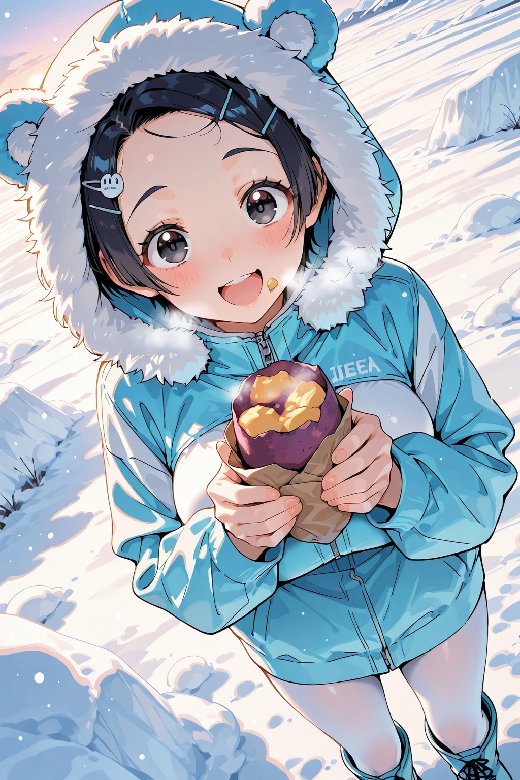 Eskimoが焼き芋を食べるの件 | の人気AIイラスト・グラビア