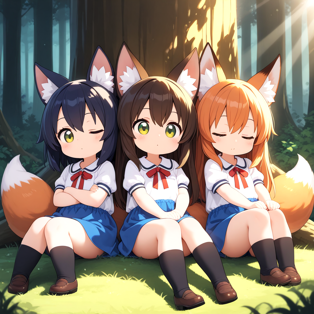 木漏れ日の中で・・・。