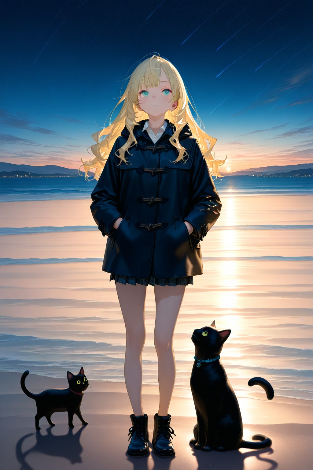 DRAGON. 砂浜の魔女と猫