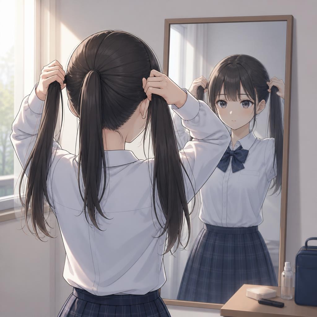 ポニテ手ツインテ | の人気AIイラスト・グラビア