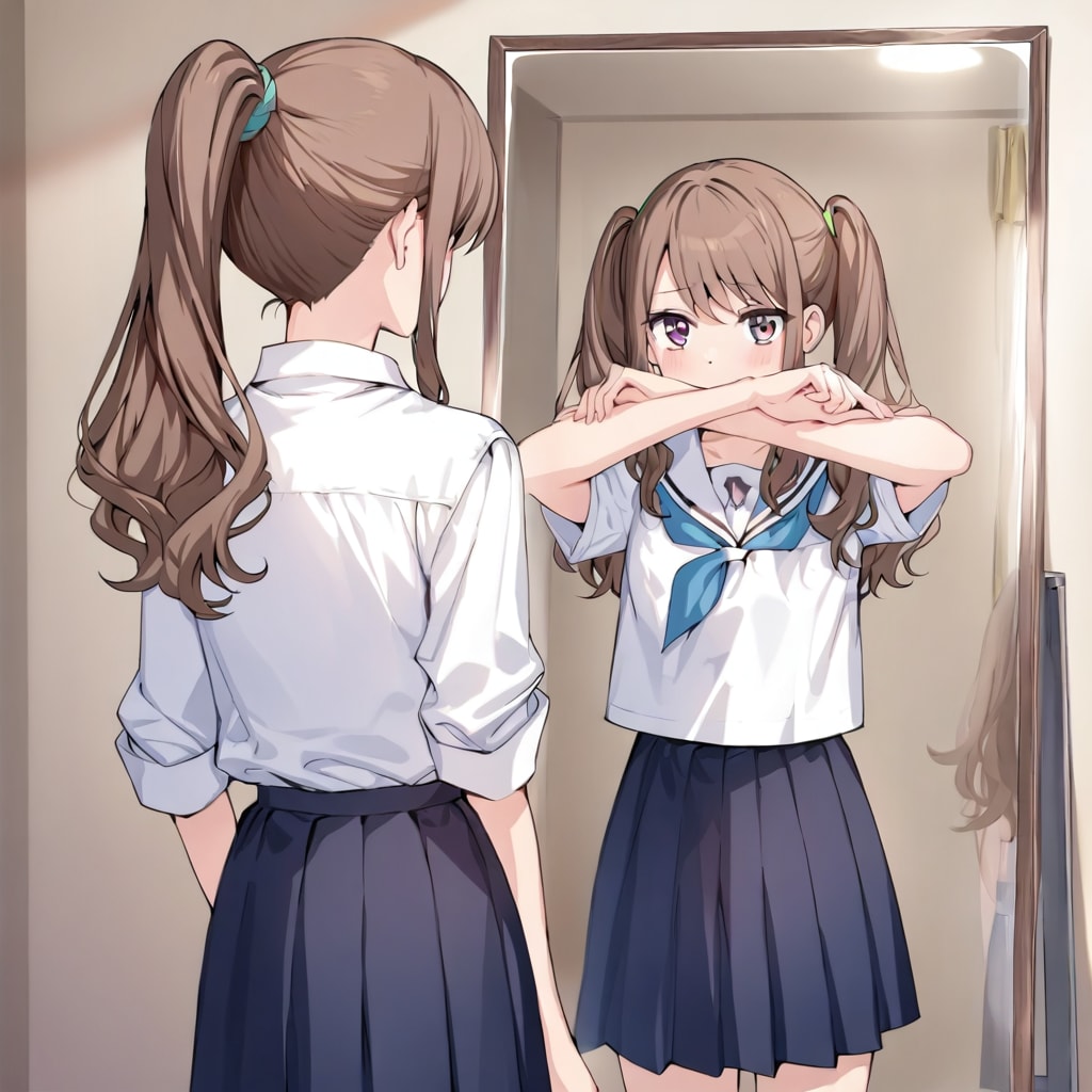 ポニテ手ツインテ