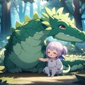 幼いドラゴンと見習い魔法使いの私 4枚目