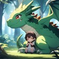 幼いドラゴンと見習い魔法使いの私 3枚目