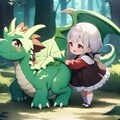 幼いドラゴンと見習い魔法使いの私 2枚目