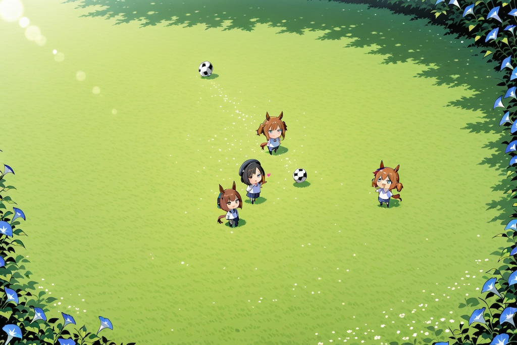 練習、(((a soccer ball))), 練習生成 サッカーボールは生成されています。