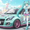 初音ミクとスイフトスポーツ 4枚目
