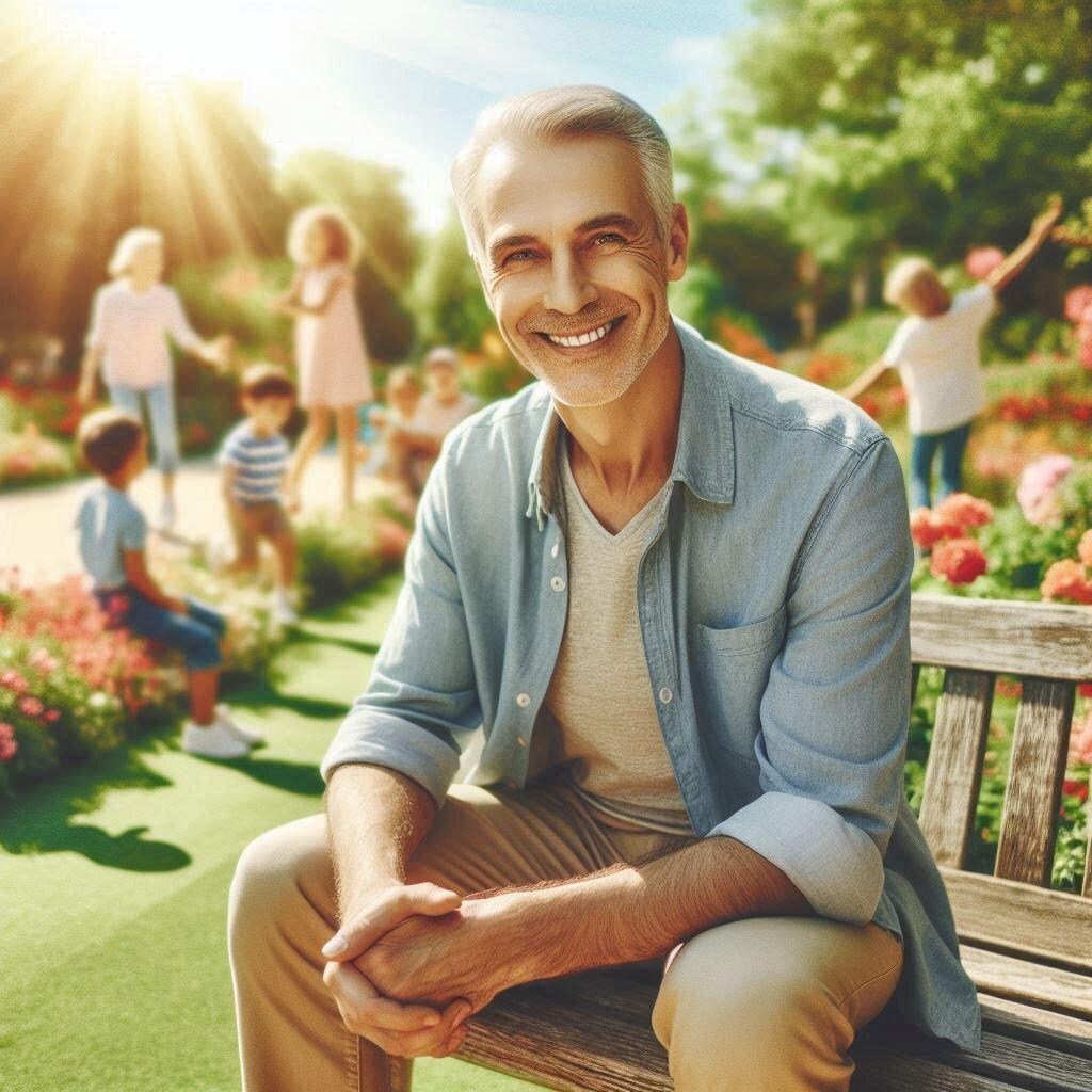 日向ぼっこおじさん