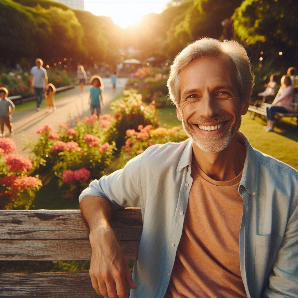 日向ぼっこおじさん