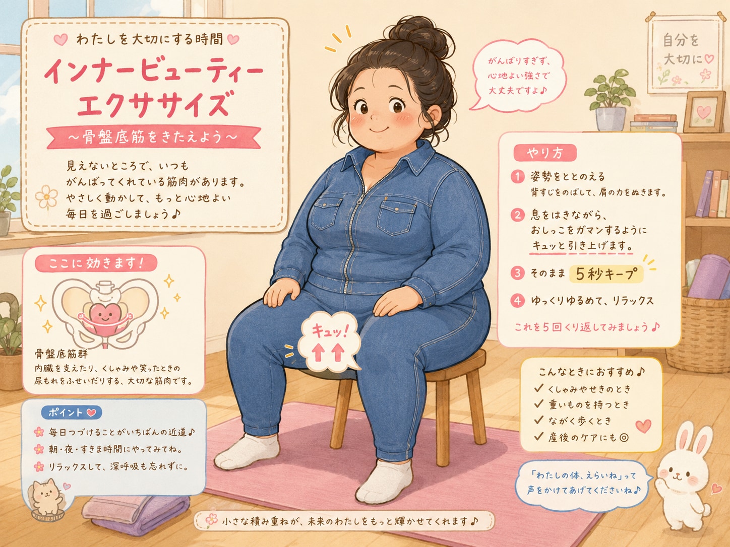 存在しない体操をするおねえさん