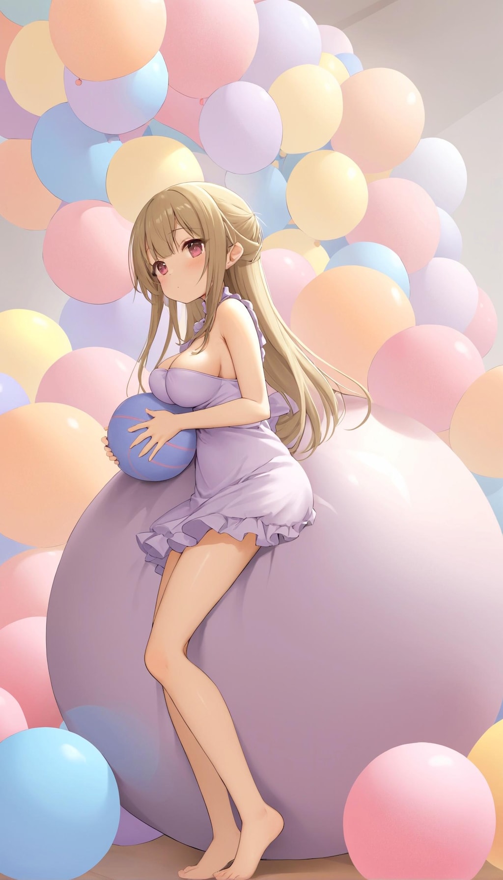 紫風船の背もたれ