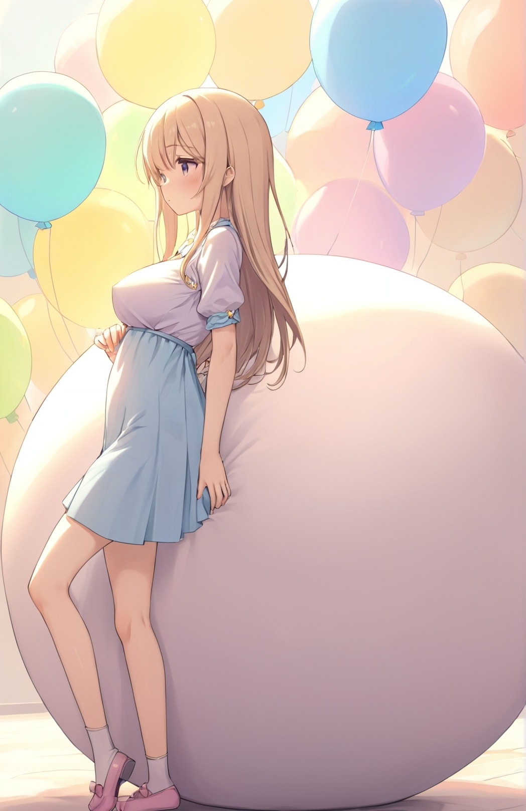 紫風船の背もたれ | の人気AIイラスト・グラビア