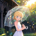 きらきら雨　（NanoBanana2素材編集 習作） 2枚目