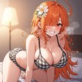白黒下着のオレンジ髪ちゃん 5枚目