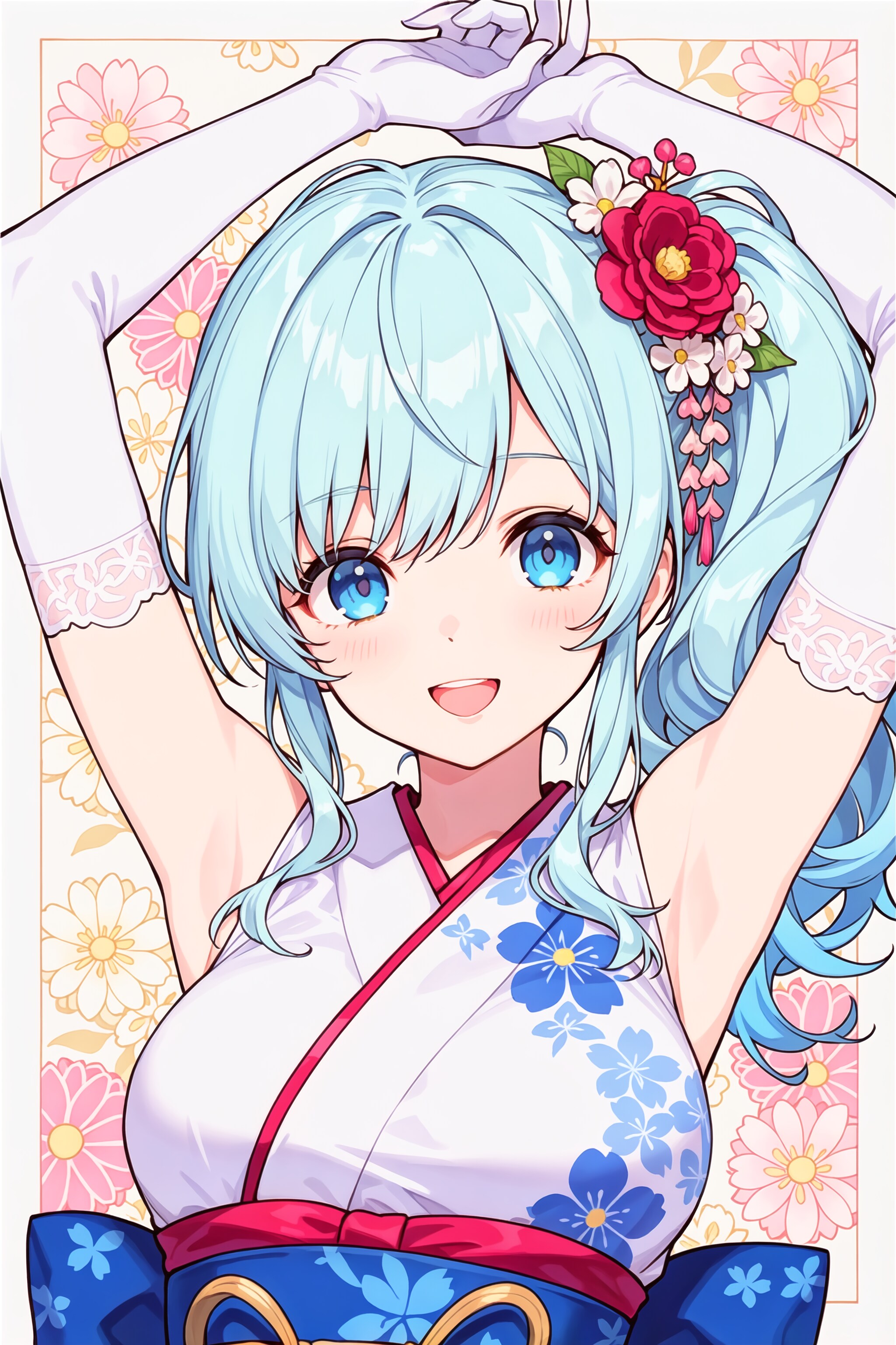 スリーブレス着物