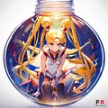 魅惑のアクアリウムボトル(丸形)に閉じ込められた、月の光を纏う美少女戦士セーラームーンの輝き 2枚目