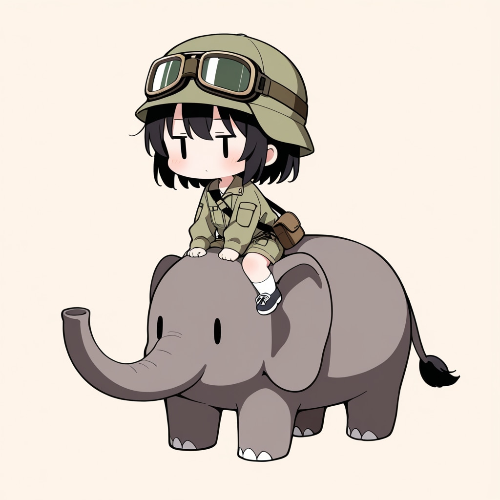 象にのってみる